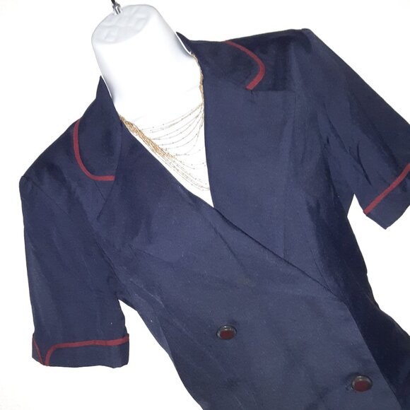 United Airlines Y2K * Navy Uniform Dress * Size 4-See Measurements * Stewardess - Picture 4 of 7